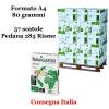 Carta bianca per stampanti multifunzione A4,80 gr scatole da 5 risme 285 Risme Navigator - 908