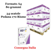 Carta bianca per stampanti ad alta velocita' - A4 - 80 gr - scatole da 5 risme - pallet da 34 scatole - 170 Risme - Rey Copy - REYA480-170