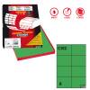 Etichetta adesiva C512 - carta - permanente - 105 x 74,25 mm - 8 etichette per foglio - verde - scatola 100 fogli A4 - Markin - X210C512VE - 8007047022509 - DMwebShop