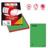 Etichetta adesiva C503 - in carta - permanente - 210 x 297 mm - 1 etichetta per foglio - verde - scatola 100 fogli A4 - Markin - X210C503VE - 8007047921888 - DMwebShop