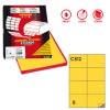 Etichetta adesiva C512 - permanente - 105 x 74,25 mm - 8 etichette per foglio - giallo - scatola 100 fogli A4 - Markin - X210C512G - 8007047022547 - DMwebShop