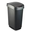 Pattumiera con coperchio basculante - 40,1 x 29,1 x 60,2 cm - PPL - 50 lt - nero-grigio - Rotho - F600029 - 7610859135421 - DMwebShop Pattumiera con coperchio basculante - 40,1 x 29,1 x 60,2 cm - PPL - 50 lt - nero-grigio - Rotho - F600029 - 7610859135421 - DMwebShop