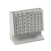 Distributore manuale di monete Eurocoin 25x10 - 4x17 cm grigio chiaro - 8728