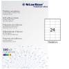 Etichetta adesiva carta permanente 70 x 36 mm 24 etichette per foglio bianco conf 100 fogli A4 Starline X210ODC500 - 4856
