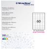 Etichetta adesiva permanente 37,5 x 23,5 mm angoli tondi 60 etichette per foglio bianco conf 100 fogli A4 Starline X210ODA402 - 2272