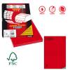 Etichette adesive C 509 in carta permanenti 210 x 148 - 5 mm 100 fogli rosso - 1656 Etichette adesive C 509 in carta permanenti 210 x 148 - 5 mm 100 fogli rosso - 1656