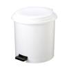 Pattumiera a pedale Ruf diametro 27 cm altezza 34 cm 12 lt bianco - 8849 Pattumiera a pedale Ruf diametro 27 cm altezza 34 cm 12 lt bianco - 8849