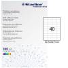 Etichetta adesiva - carta - permanente - 52,5 x 29,7 mm - 40 etichette per foglio - bianco - conf. 100 fogli A4 - Starline - X210ODC559 - 8025133013682 - DMwebShop