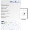 Etichetta adesiva - carta - permanente - 105 x 48 mm - 12 etichette per foglio - bianco - conf. 100 fogli A4 - Starline - X210ODC504 - 8025133013798 - DMwebShop Etichetta adesiva - carta - permanente - 105 x 48 mm - 12 etichette per foglio - bianco - conf. 100 fogli A4 - Starline - X210ODC504 - 8025133013798 - DMwebShop