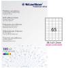Etichetta adesiva - permanente - 38,1 x 21,2 mm - angoli tondi - 65 etichette per foglio - bianco - conf. 100 fogli A4 - Starline X210ODA400 - 8025133024374 - DMwebShop