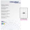 Etichetta adesiva - permanente - 47,5 x 25,5 mm - angoli tondi - 44 etichette per foglio - bianco - conf. 100 fogli - Starline - X210ODA406 - 8025133024435 - DMwebShop