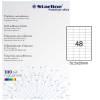 Etichetta adesiva - in carta - permanente - 52,5 x 25 mm - 48 etichette per foglio - bianco - conf. 100 fogli A4 - Starline - X210ODC556 - 8025133024473 - DMwebShop