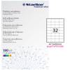 Etichetta adesiva - permanente - 47,5 x 35 mm - angoli tondi - 32 etichette per foglio - bianco - conf. 100 fogli A4 - Starline - X210ODA407 - 8025133024497 - DMwebShop