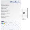 Etichetta adesiva - in carta - permanente - 70 x 25 mm - 36 etichette per foglio - bianco - conf. 100 fogli A4 - Starline - X210ODC506 - 8025133024510 - DMwebShop Etichetta adesiva - in carta - permanente - 70 x 25 mm - 36 etichette per foglio - bianco - conf. 100 fogli A4 - Starline - X210ODC506 - 8025133024510 - DMwebShop