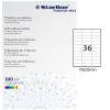 Etichetta adesiva - in carta - permanente - 70 x 25 mm - 36 etichette per foglio - bianco - conf. 100 fogli A4 - Starline - X210ODC506 - 8025133024510 - DMwebShop