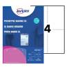 Portabadge A6 - in plastica - laser-inkjet - 105 x 148 mm - Conf. 50 pezzi - Avery - 4834XL - 4004182021873 - DMwebShop