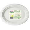 Piatti ovali biodegradabili - 26 x 19,5 cm - Green - conf. 50 pezzi - Dopla - 07764 - 8005090009935 - DMwebShop