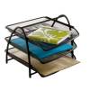 Vaschetta portacorrispondenza Mesh - 3 ripiani - rete metallica - 34 x 29 x 24,5 cm - nero - Alba - MESHTRAY3/N - 3129710009022 - DMwebShop