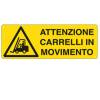 Cartello segnalatore - 35 x 12,5 cm - ATTENZIONE CARRELLI IN MOVIMENTO - alluminio - Cartelli Segnalatori - E1753K - 8769061753363 - DMwebShop Cartello segnalatore - 35 x 12,5 cm - ATTENZIONE CARRELLI IN MOVIMENTO - alluminio - Cartelli Segnalatori - E1753K - 8769061753363 - DMwebShop