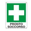 Cartello segnalatore - 12 x 14,5 cm - PRONTO SOCCORSO - alluminio - Cartelli Segnalatori - E20101K - 8769132010135 - DMwebShop