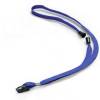 Cordoncino per portabadge 44 x 1 cm tessuto blu - 9567 Cordoncino per portabadge 44 x 1 cm tessuto blu - 9567