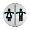Pittogramma adesivo WC donne uomini diametro 8,3 cm acciaio Durable 4920 23 - 9619 Pittogramma adesivo WC donne uomini diametro 8,3 cm acciaio Durable 4920 23 - 9619
