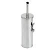 Portascopino WC Basic da muro acciaio inox diametro 9,8 cm altezza 38 cm silver Medial 101802 - 9251