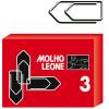 Fermagli zincati - lunghezza 2,9 cm - n. 3 - scatola 100 pezzi - conf. 10 pezzi - Molho Leone - 21113 - 47861A - DMwebShop