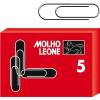 Fermagli zincati - lunghezza 50 mm - n. 5 - scatola 100 pezzi - conf. 5 pezzi - Molho Leone - 21105 - 8002057211059 - DMwebShop