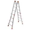 Scala telescopica Squadra - 8+8 gradini - alluminio - Marchetti - 21533 - 8021227008923 - DMwebShop