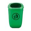 Cestino gettacarte Classic da esterni 40,4 x 34,8 x 74,5 cm 50 lt verde - 11498