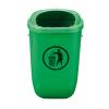 Cestino gettacarte Classic da esterni 40,4 x 34,8 x 74,5 cm 50 lt verde Medial 102050 - 11498