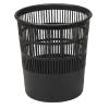 Cestino gettacarte traforato altezza 31,5 cm diametro 30 cm 15 lt nero Methodo X851003 - 12392