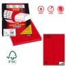 Etichette adesive C 501 in carta permanenti 105 x 36 mm 100 fogli rosso - 12635 Etichette adesive C 501 in carta permanenti 105 x 36 mm 100 fogli rosso - 12635