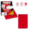 Etichette adesive C 512 in carta permanenti 105 x 74,25 mm 100 fogli rosso - 12617