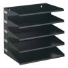 Portadocumenti Sorter Rack 33 x 36 x 25 cm 5 scomparti nero - 12460