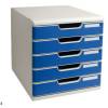 Cassettiera Modulo A4 - 28,8 x 32 x 35 cm - 5 cassetti - grigio-blu - Exacompta - 301003D - 9002493023895 - DMwebShop