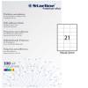 Etichetta adesiva - permanente - 70 x 42,3 mm - 21 etichette per foglio - bianco - conf. 100 fogli A4 - Starline - X210ODC521 - 8025133013743 - DMwebShop Etichetta adesiva - permanente - 70 x 42,3 mm - 21 etichette per foglio - bianco - conf. 100 fogli A4 - Starline - X210ODC521 - 8025133013743 - DMwebShop