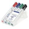 Pennarelli Lumocolor whiteboard 351 - tratto 2 mm - colori assortiti - conf. 4 pezzi - Staedtler - 351WP4 - 4007817314302 - DMwebShop