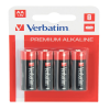 Scatola 4 Pile alkaline stilo AA - Verbatim - 49921 - 23942499213 - DMwebShop