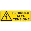 Cartello segnalatore - 35 x 12,5 cm - PERICOLO ALTA TENSIONE - alluminio - Cartelli Segnalatori - E1734K - 8798230217344 - DMwebShop