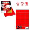 Etichetta adesiva C500 - in carta - permanente - 70 x 36 mm - 24 etichette per foglio - rosso fluo - 100 fogli A4 - Markin - X210C500F-RO - 8007047051264 - DMwebShop Etichetta adesiva C500 - in carta - permanente - 70 x 36 mm - 24 etichette per foglio - rosso fluo - 100 fogli A4 - Markin - X210C500F-RO - 8007047051264 - DMwebShop