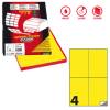 Etichette adesive C-519 in carta permanenti 105 x 148,5 mm 100 fogli giallo fluo - X210C519F-GI - 8007047051127 - DMwebShop