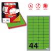 Etichetta adesiva A406 - permanente - 47,5 x 25,5 mm - 44 etichette per foglio - verde fluo - scatola 100 fogli A4 - Markin - X210A406F-VE - 8007047051226 - DMwebShop Etichetta adesiva A406 - permanente - 47,5 x 25,5 mm - 44 etichette per foglio - verde fluo - scatola 100 fogli A4 - Markin - X210A406F-VE - 8007047051226 - DMwebShop