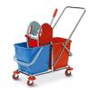 Carrello per pulizie Tucson 50 lt 78 x 41 x 89 cm rosso blu - 8247
