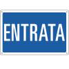 Cartello segnalatore 30 x 20 cm ENTRATA alluminio - 17487