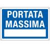 Cartello segnalatore 30 x 20 cm PORTATA MASSIMA alluminio - 17485