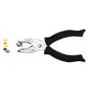 Perforatore a pinza 1 foro 6 mm impugnatura gommata nero - 7453