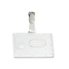 Portabadge rigido Pocket clip in plastica 5,3 x 8,5 cm - 9548