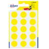 Etichette adesive tonde PSA in carta permanenti diametro 19 mm 15 etichette per foglio 6 fogli giallo Avery PSA19J - 3507 Etichette adesive tonde PSA in carta permanenti diametro 19 mm 15 etichette per foglio 6 fogli giallo Avery PSA19J - 3507